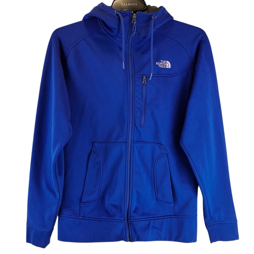 The North Face Hoodie Jacket Sweatshirt Hoodie Blue Interior Fleece Sz S